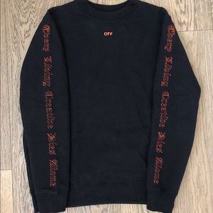 Off-White x VLONE Black Crewneck